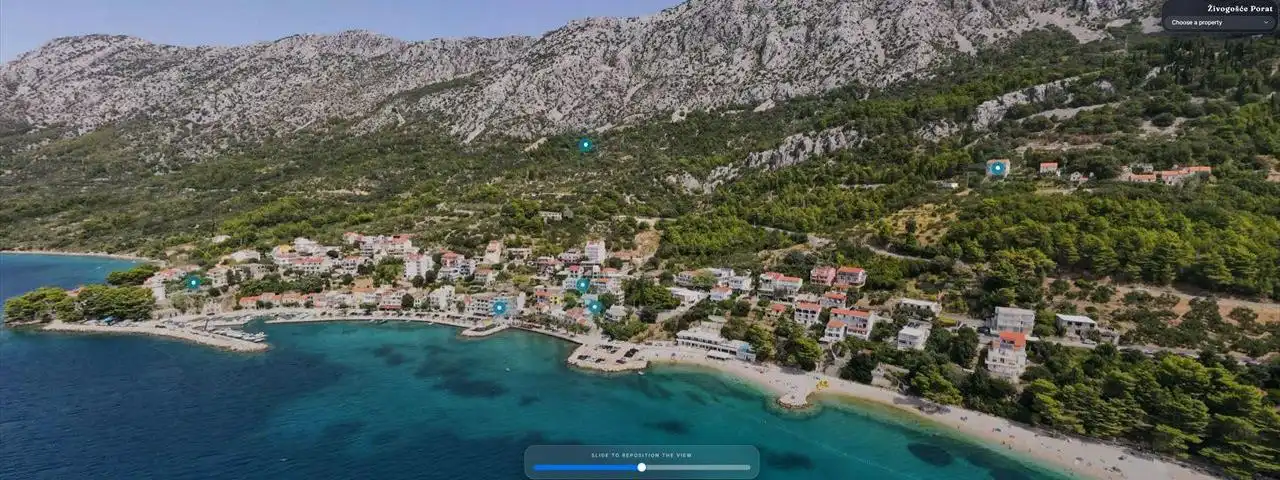 Screenshot of the DalmatiaStay application or website